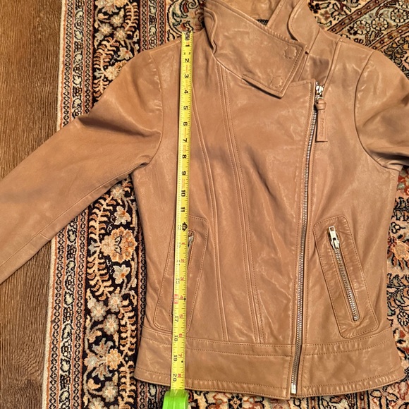 Mackage Tan Leather Women's Jacket (XXS) - Picture 9 of 9